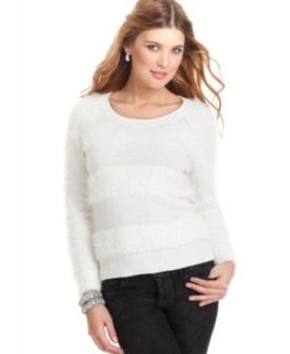 XOXO Juniors Sweater, Long Sleeve Chiffon Cable Knit