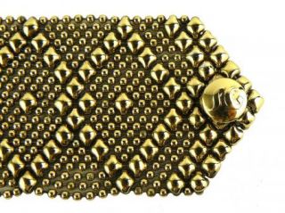 Sergio Gutierrez Liquid Metal Cuff Bracelet Style B10 24K Gold GB10