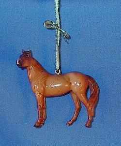 Cm Red Roan Quarter Horse Christmas Ornament 