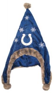 Indianapols Colts Football Soft Fleece Snowflake Dangle Hat