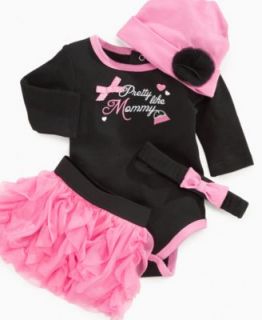 Baby Essentials Baby Set, Baby Girls Bodysuit with Skirt and Leggings