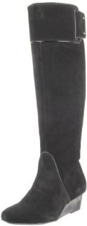 Calvin Klein Helenah Suede Boot 7 M Black New with Box