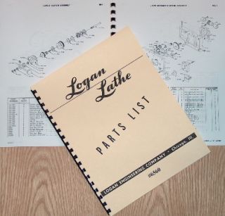 Logan 14 Metal Lathe 6560 Parts List Manual 0454