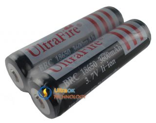 18650 3600mAh Protected Li ion Battery 3.7VFor Torch Flashlight