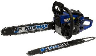 New 45 CC Gas Chain Saw 15 20 Dual Chainsaw Blue Max Anti Vibrate