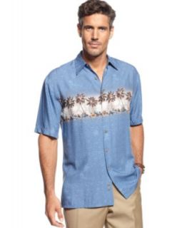 Nautica Shirt, Short Sleeve Palm Tree Shirt   Mens Casual Shirts