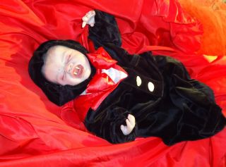Reborn Vampire Gothic Doll Baby Quinton Marissa May Sculpt