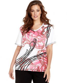 Style&co. Sport Plus Size Tee, Short Sleeve Graphic   Plus Sizes