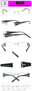 EyezoneCo Loewe Eyeglasses VLW241M Col 0581 Half Rim Black Acetate