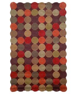 Liora Manné Rugs, Amalfi 1958/19 Circles Teak   Rugs