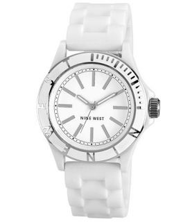 Nine West Watch, Womens Silicone Strap 39mm NW 1365WTWT   All Watches