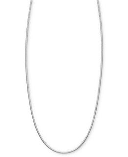 Bernini Sterling Silver Necklace, 16 20 Round Snake Chain  
