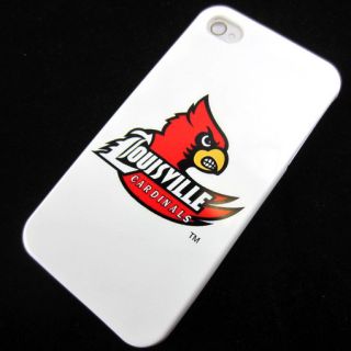 Apple iPhone 4 4S Louisville Cardinals Silicone Rubber Skin Case Phone