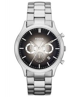 Fossil Watch, Mens Chronograph Dress Stainless Steel Bracelet 41mm