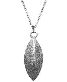 Studio Silver Sterling Silver Necklace, Glitter Marquise Pendant