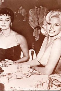 Sophia Loren Jane Mansfield Postcard Big Boobs Jayne