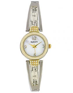 Style&co. Watch, Womens Two Tone Bangle Bracelet 22mm SC1296   All