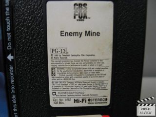 Enemy Mine VHS Dennis Quaid Louis Gossett Jr 086162149238