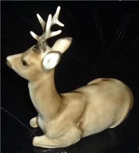 Lorenz Hutschenreuther Germany Vintage Sitting Stag Deer Porcelain