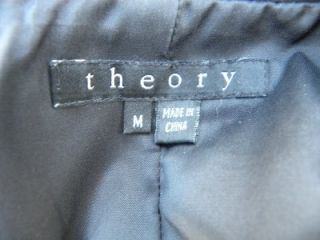 Theory Loris Craze Gorgeous Wool Coat Jacket Pleated Back Sz M $585