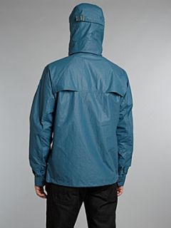 Paul Smith Jeans Deck jacket with hood and clip detail fastening Blue