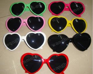 New Heart Shape Love Fashion Men Women Heart Love Sunglasses 8 Colors
