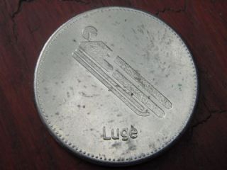 Olympic Trust of Canada Luge Medal Token Coin Commemorative