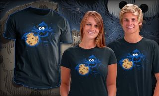 Cthulhu Lovecraft Sesame Street Cookie Monster Mashup Teefury Mens