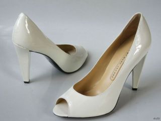 New Marc Jacobs White Peep Toe Pumps Heels Shoes Wedding