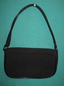 Lulu Guinness Black Shoe Handbag Purse Embroidered You Can Never Have