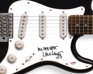 Lyle Lovett Autographed Signed Guitar PSA DNA UACC RD COA