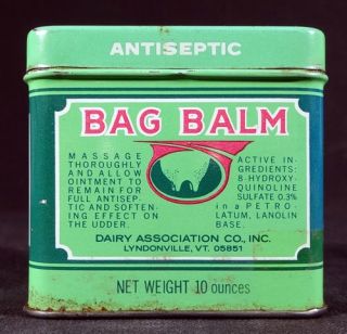 Bag Balm Tin Dairy Association Co Lyndonville Vermont VT Vintage Empty