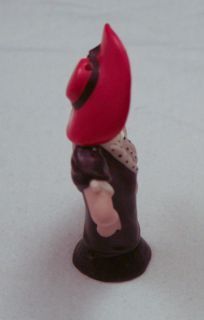 Lynne Half Doll Heirloom Half Doll Mold Flapper Style Painted Red Hat