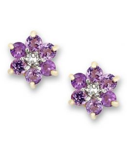 Victoria Townsend 18k Gold over Sterling Silver Earrings, Amethyst
