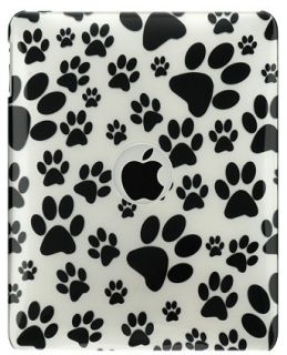 New Cute Black Paw Print Hard Case Cover for Apple iPad 1 1st