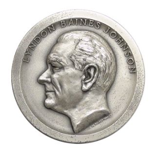1965 Silver Lyndon B Johnson Official Presidential Inaugural Medal