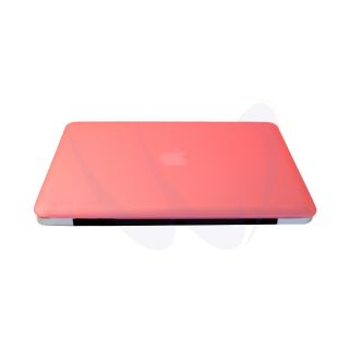 Rubberized see through Macbook Pro Hard Case Cover 13 inch 13    Pink
