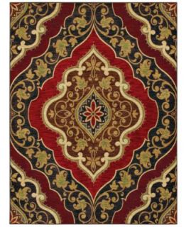 Area Rug, American Abstracts Collection 20800 Andora Red 79 x 103