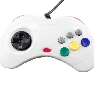 New USB Game Controller for Sega Saturn PS3 PC 6 Button