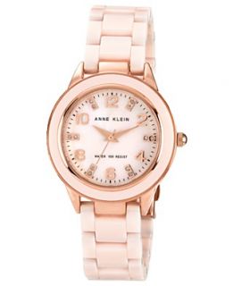 Anne Klein Watch, Womens Light Pink Ceramic Bracelet 35mm 10 9344RGLP