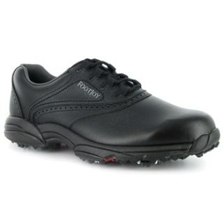 Mens FootJoy Greenjoys CLOSEOUT Golf Shoes 45449 Black Tumbled Black