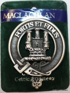 MacLachlan Fortis Celtic Jewellery Scottish Cap Badge