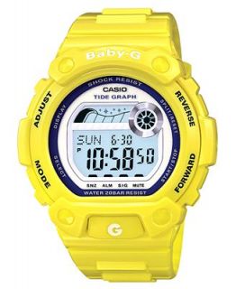 Baby G Watch, Womens Digital Yellow Resin Bracelet 42x45mm BLX101 9