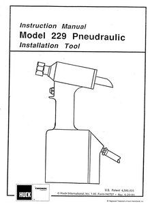 Huck 229 Riveter Manual