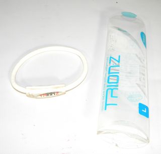 Trion Z Active Wristband Large White Magnetic Technology Bracelet Free