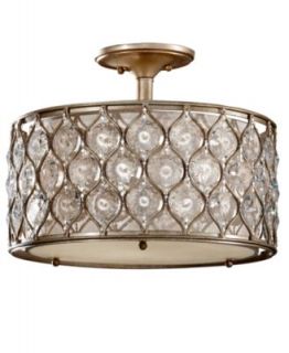 Murray Feiss Lighting, Lucia Collection Semi Flush Crystal Ceiling