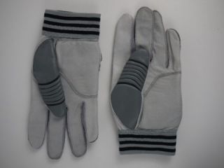 Adidas Leather Football Trench Lineman Gloves Adult XXL Grey Clean Pre