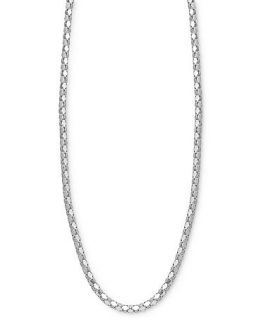 Giani Bernini Sterling Silver Necklace, 18 24 Popcorn Link Chain