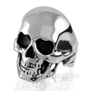 Gothic Skull Mens Stainless Steel Ring VE066 Size 8 12