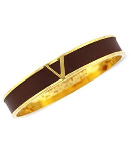 Vince Camuto Bracelet, Gold Tone Saddle V Bangle Bracelet
